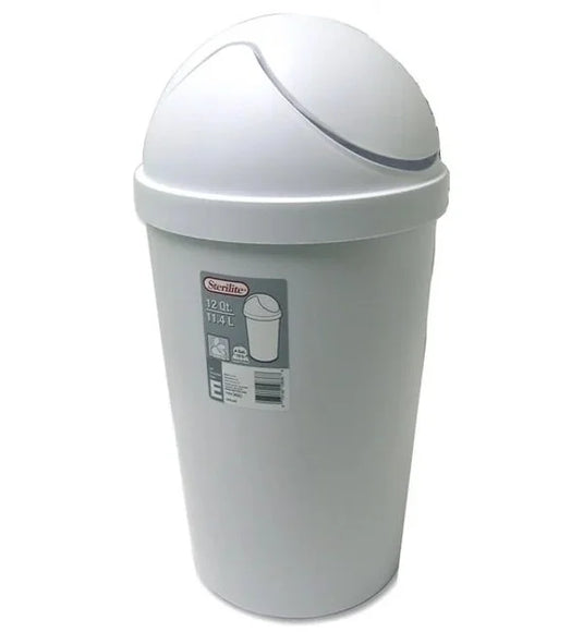 ROUND SWING TOP WASTE BASKET