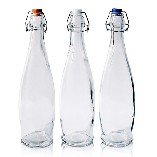 BOTTLE GLASS WITH STOPPER