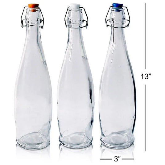 BOTTLE GLASS WITH STOPPER