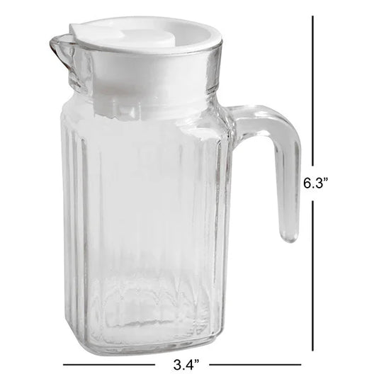 PITCHER GLASS WITH LID