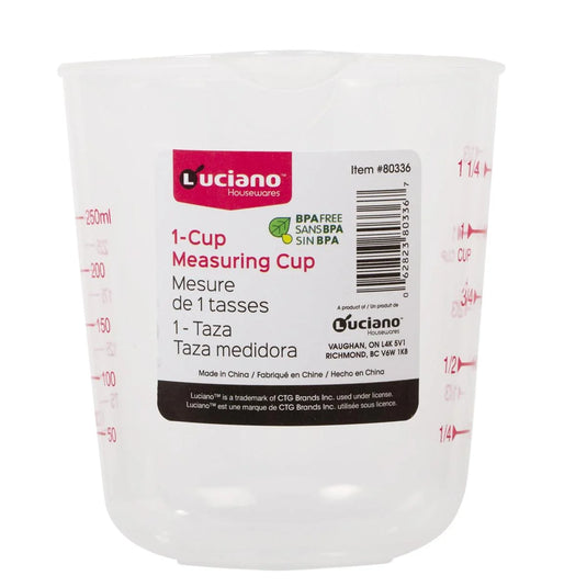 Luciano 1-cup Measuring Cup, label (HZ)