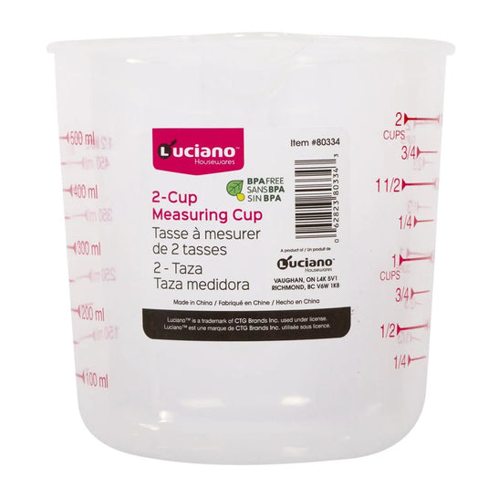 Luciano 2-cup Measuring Cup, label (HZ)