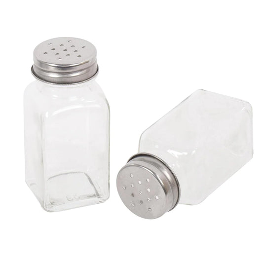 Luciano Glass Salt & Pepper Set, coloured tray