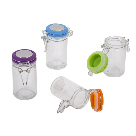 Luciano Glass Spice Canister, 1.78"Dia x 3.5"