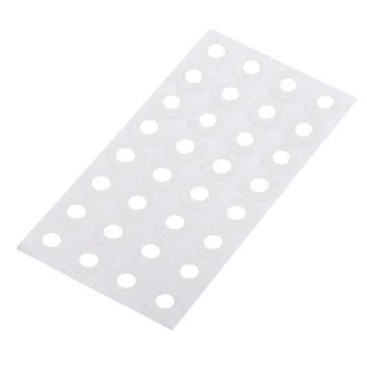 O.WKs. 1/4" Reinforcement Labels , 544-pc., White, clam pack