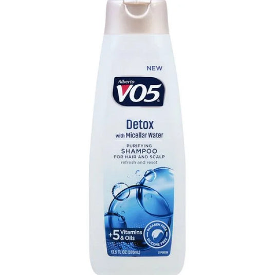 ALBERTO V05 SHAMP 370ML DETOX MICELLAR WATER