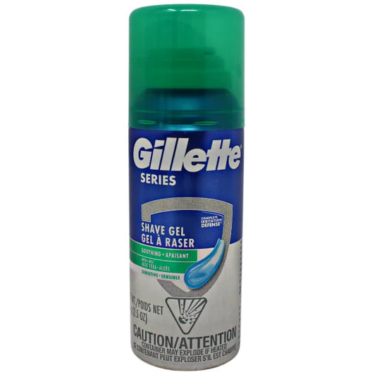 GILLETTE SHAVE GEL 2.5 OZ SENSITIVE (B)