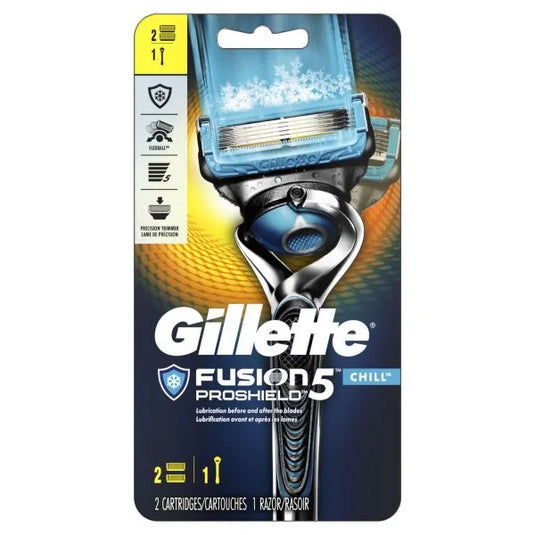 GILLETTE FUSION5 PROSHIELD CHILL 1RZR+2CARTS