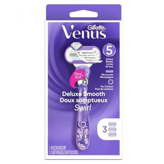 GILLETTE VENUS DELUXE SMOOTH SWIRL 1RZR+3CARTS