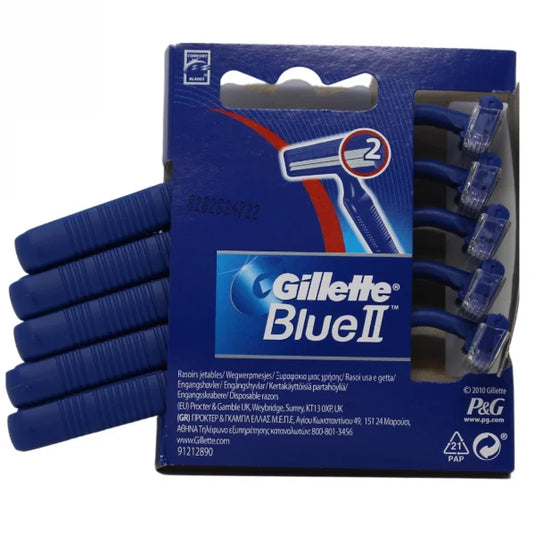 GILLETTE BLUE II 5CT DISPOSABLE RZR