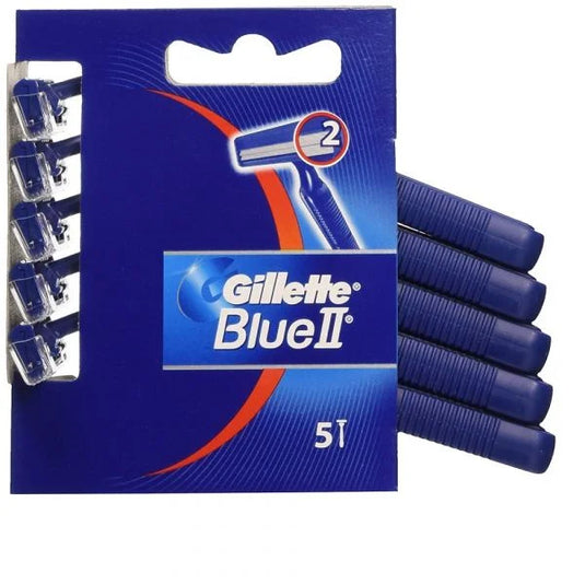 GILLETTE BLUE II 5CT DISPOSABLE RZR