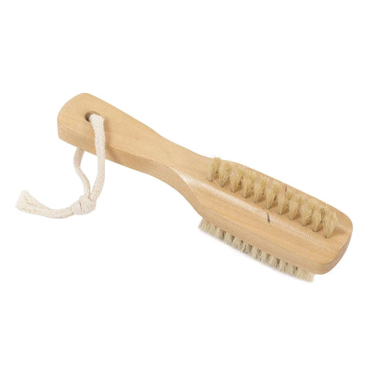 Gino's Shoe Brush with Edge Cleaner Tie on card