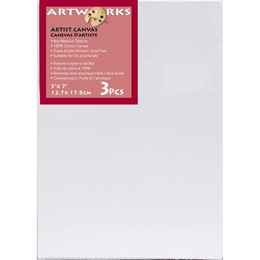 Canvas Panel 5INx7IN 3PK