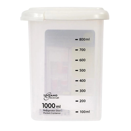 L.Gourmet 1L Storage Container, colour label