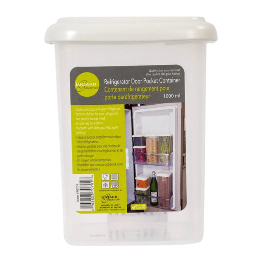 L.Gourmet 1L Storage Container, colour label