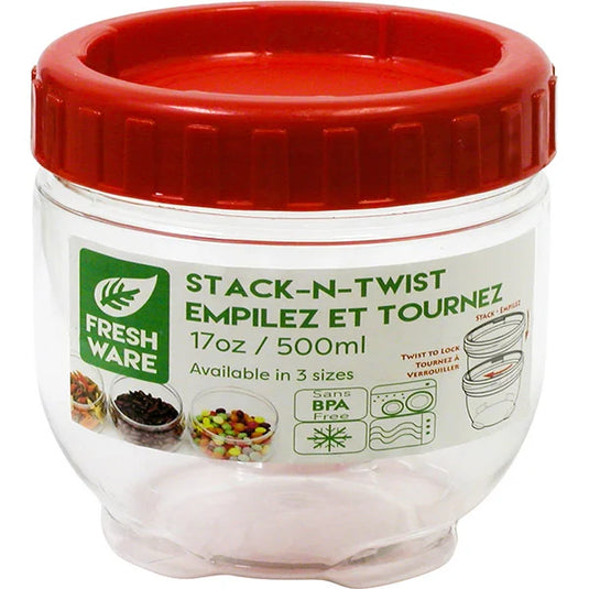 Round Stack & Twist Containers 500ml