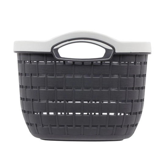 H.E. Storage Basket, Small Black,9.4x6.8x5.1", sticker