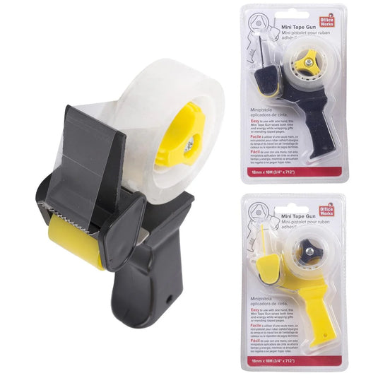 O.WKs. Mini Tape Gun, 2 Colours, clam pack (HZ)