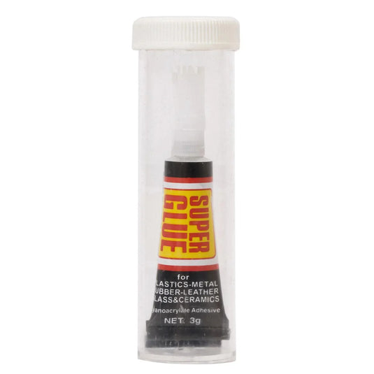 H.E. 2-pc Super Glue w/Safety Tubes , b/c, 3g/tube