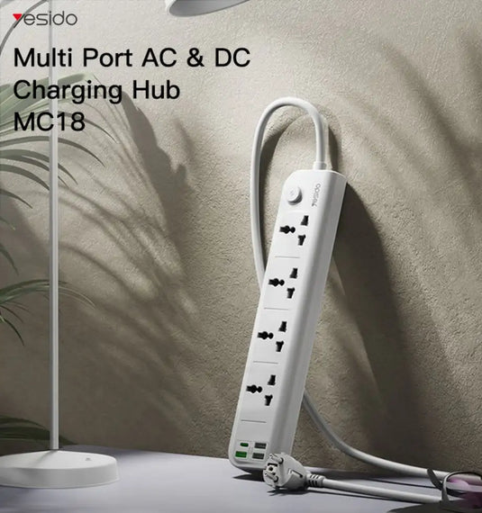 8 In 1 Multi Port AC & DC Charging Hub