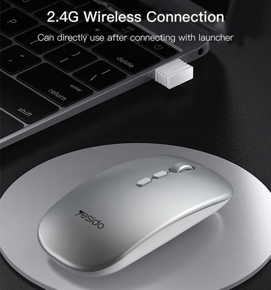 Slim 2.4G Wireless Mouse Rechargeable