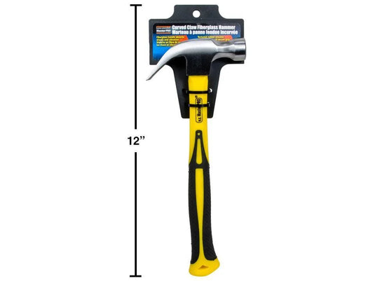 Master Pro, 12oz Curved Claw Fiberglass Hammer, toc